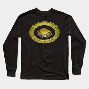 Logo for an electronic gold engineer Long Sleeve T-Shirt